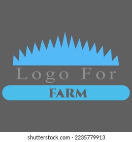 logo for farm demo simple vector design illustration usable in t shirt