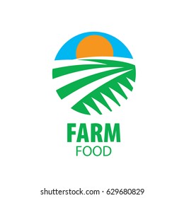 Farm Logo Design Organic Product Sun Stock Vector (Royalty Free) 1145376833