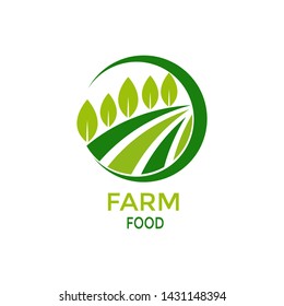 logo farm food Design icon.