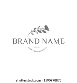 Logo Farm Fresh Flower Design