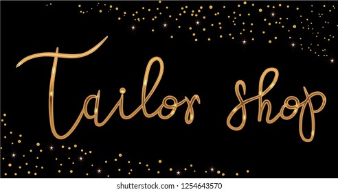 Logo Fashion studio. Custom handmade calligraphy, Vector brush lettering for beauty salon.