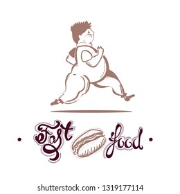 Logo fast food, eps 10