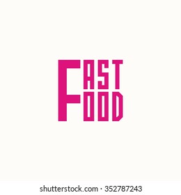 logo fast food. Vector design logo. Vector illustration