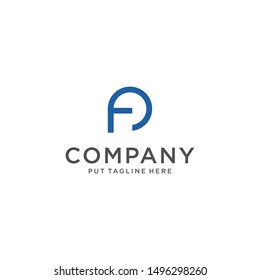 logo fd -pf icon- vector