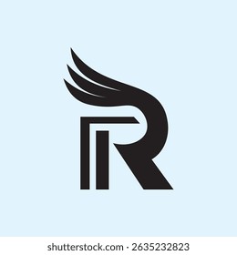 The logo features a bold, modern design centered around the letter "R." The letter is crafted with clean, sharp lines that convey professionalism and confidence.
