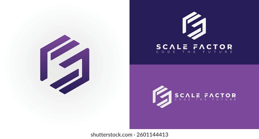 The logo features a distinctive and fluid design that is ideal for businesses in the technology and software sector. Its uniqueness comes from the way the initials SF are seamlessly intertwined