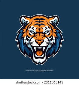 The logo features the head of a tiger, symbolizing strength, power, and resilience. The tiger's head is depicted in a clean, minimalistic style, with bold lines and sharp edges.Orange cat