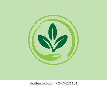 The Logo Features Iconic Agricultural Imagery Such As A Stylized Leaf, Or A Sprouting Plant. These Elements Symbolize Growth, Nourishment, And The Natural Cycles Of Farming.