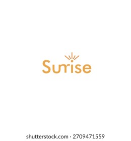 El logotipo “SUNRISE” presenta las letras U, N y R combinadas en una forma única, mientras que el punto en la letra “I” está delineado para parecerse a los rayos del sol, creando un ambiente brillante, cálido y enérgico 