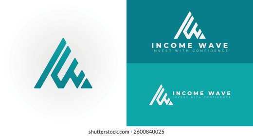 The logo features a sharp and modern emblem, ideal for businesses in the Finance and Fintech industries. Its uniqueness stems from the bold, angular rendering of the IW initials.