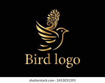 The logo features a stylized bird with gracefully curved wings, symbolizing freedom, elegance, and agility. The bird is depicted in mid-flight, with its wings spread wide.