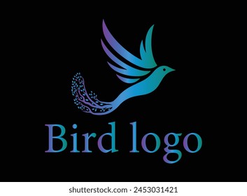 The logo features a stylized bird with gracefully curved wings, symbolizing freedom, elegance, and agility. The bird is depicted in mid-flight, with its wings spread wide.