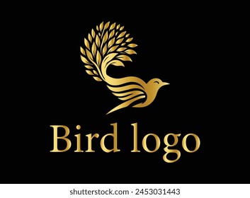 The logo features a stylized bird with gracefully curved wings, symbolizing freedom, elegance, and agility. The bird is depicted in mid-flight, with its wings spread wide.