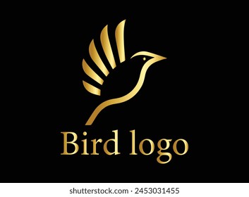 The logo features a stylized bird with gracefully curved wings, symbolizing freedom, elegance, and agility. The bird is depicted in mid-flight, with its wings spread wide.