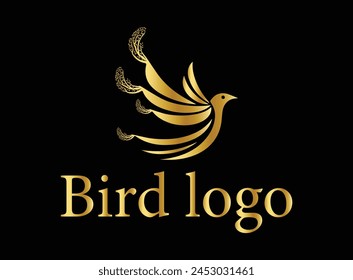 The logo features a stylized bird with gracefully curved wings, symbolizing freedom, elegance, and agility. The bird is depicted in mid-flight, with its wings spread wide.