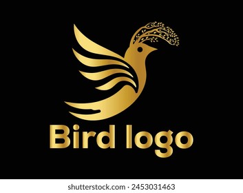 The logo features a stylized bird with gracefully curved wings, symbolizing freedom, elegance, and agility. The bird is depicted in mid-flight, with its wings spread wide.