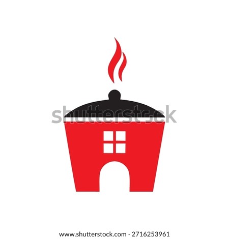 The logo features a stylized combination of a cooking pot (cloche) and a house.