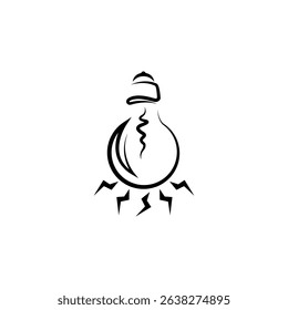The logo features a stylized light bulb with abstract, jagged lines at the bottom symbolizing energy or creativity, and a cap-like top. It’s simple yet distinctive.

