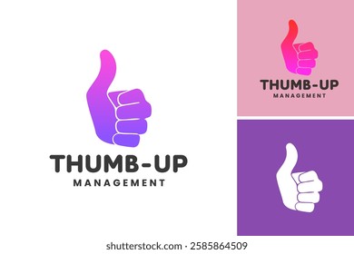 The logo features a vibrant thumbs-up, symbolizing approval, positivity. Ideal for a review platform or motivational brand, it conveys encouragement, agreement, and a can-do attitude. EPS Layered File