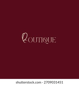 El logo presenta la palabra “BOUTIQUE”. La letra “B” tiene la forma de una mariposa, por lo que la curva de las alas de la mariposa forma una silueta que se asemeja a la letra B. Este diseño le da un toque femenino, elegante