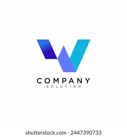 logo featuring a combination of the letter W and a check mark. Design that conveys accuracy, true, yes, approved, tested, inspected, repaired, verified, successful and professional. 