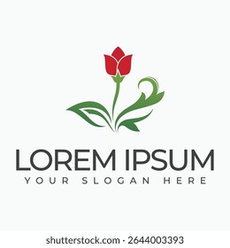 A logo featuring a flower symbolizing growth beauty and harmony with simple yet elegant petals radiating outward creating a sense of balance and freshness.
