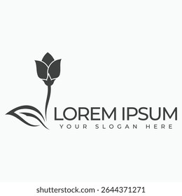 A logo featuring a flower symbolizing growth beauty and harmony with simple yet elegant petals radiating outward creating a sense of balance and freshness.