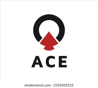 Um logotipo com um símbolo de espadas e a palavra "ACE" em negrito.