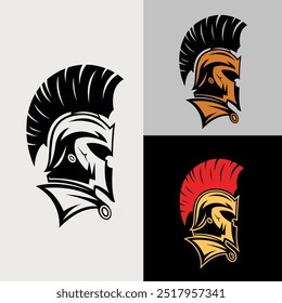 Logo featuring a spartan helmet, representing strength, courage, and the indomitable spirit of ancient greek warriors