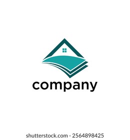 A logo featuring a stylized house within a triangular shape, with the word 'company' written below it