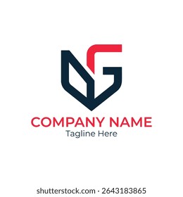 A logo featuring a stylized letter n and g in red and black with company name and tagline text below