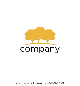 A logo featuring three yellow trees above the word 'company' in black text, symbolizing growth and nature