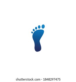 logo feet icon templet vector