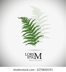Logo-Farn-Objekt. Vektorgrafik