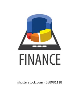 logo. finance. Business graph.