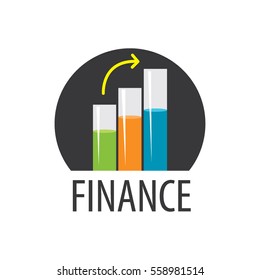 logo. finance. Business graph.