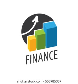 logo. finance. Business graph.