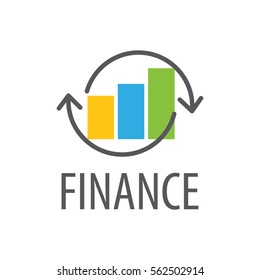 logo. finance. Business graph.