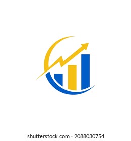 logo for financial, economi, growth business
