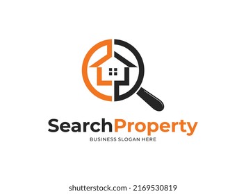 Logo find real estate property house search