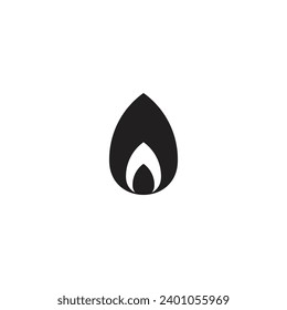 Logo fire simple with blank background