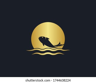 a logo of the fish
