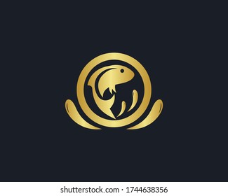 a logo of the fish