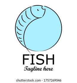 Logo for the Fish business. Fish Vector Logo.
