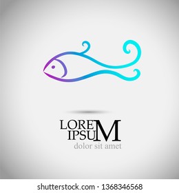 Logo fish line