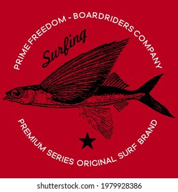 LOGO FISH SURF ART STAMP