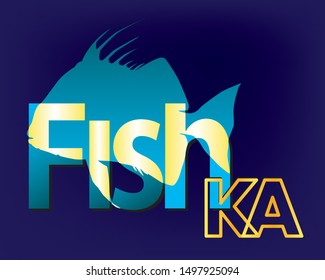 logo for fishing team and sport