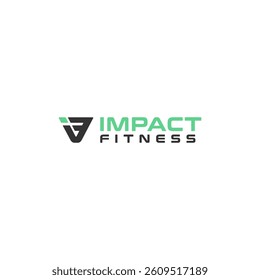 Logo for a fitness center with the initials I and v.