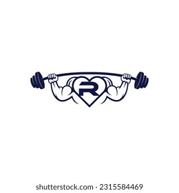 Logo Fitness Gym Design Template Alfabet Logo