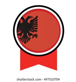 logo flag of Albania